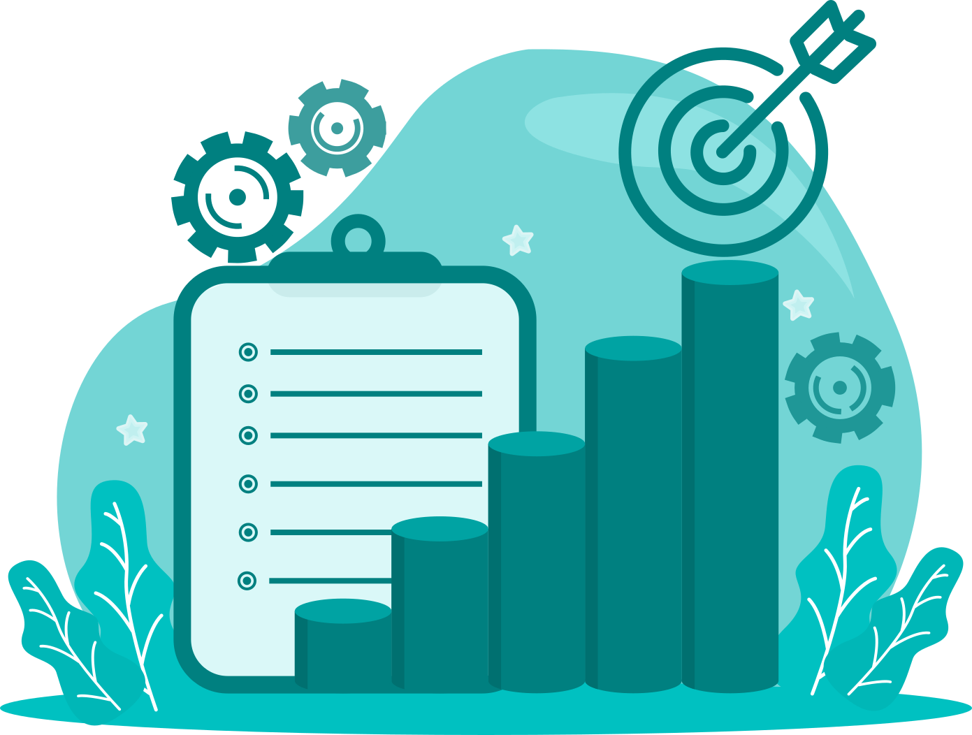 Team achieving goals — HudaTech mission